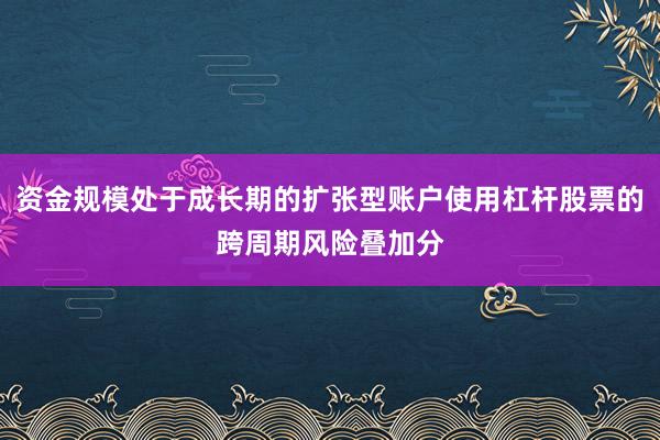 资金规模处于成长期的扩张型账户使用杠杆股票的跨周期风险叠加分