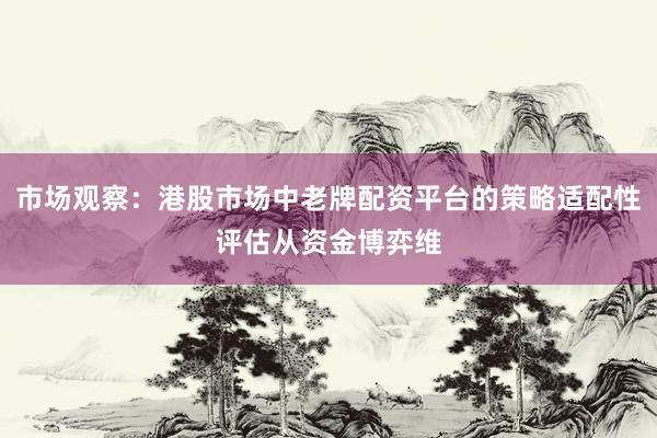 市场观察：港股市场中老牌配资平台的策略适配性评估从资金博弈维