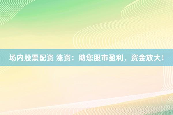 场内股票配资 涨资：助您股市盈利，资金放大！