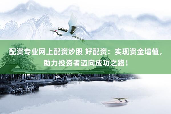 配资专业网上配资炒股 好配资:实现资金增值,助力投资者迈向成功之路!