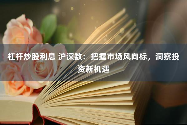 杠杆炒股利息 沪深数:把握市场风向标,洞察投资新机遇